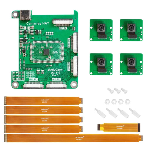 ArduCam 8MP*4 IMX219 Quadrascopic Camera Bundle