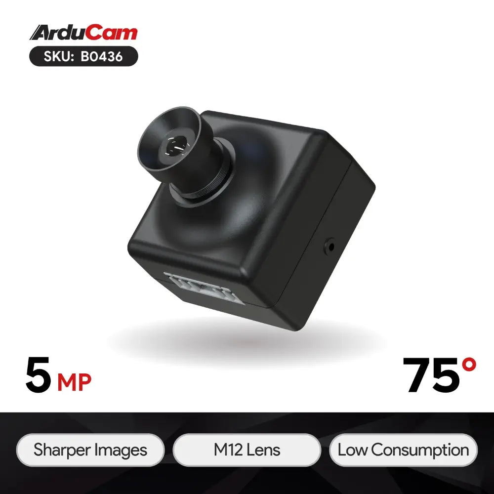 ArduCam Mega 5MP SPI Camera Module w/ M12 Lens for Any Microcontroller ...