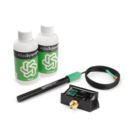 Atlas Scientific EZO Complete-Conductivity Kit - Mini K 0.1 Conductivity Probe & Certificate of Calibration