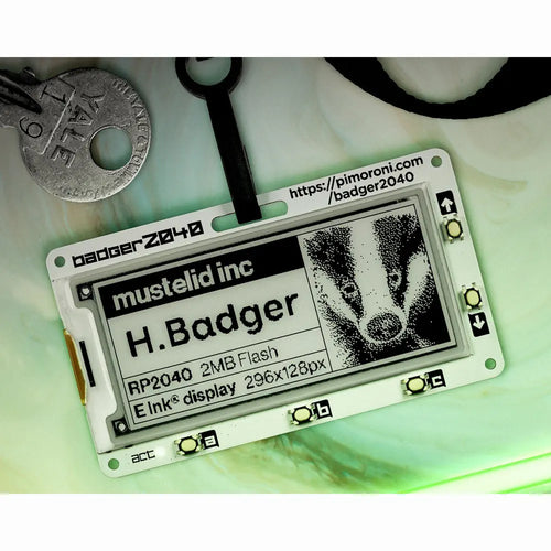 E Ink Display Badger 2040 – Badger Only