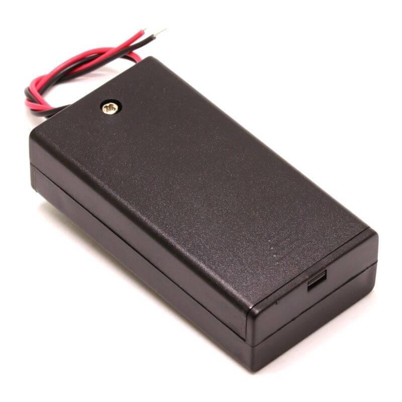 Battery Holder 2x AA w/ Cover