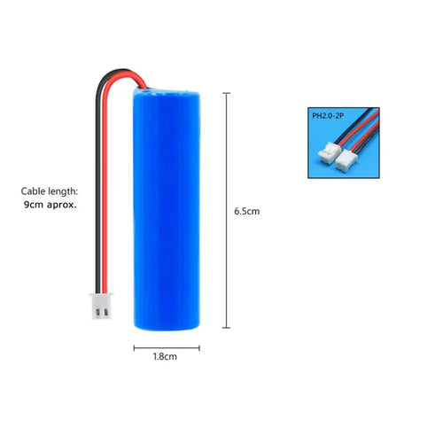 Rechargeable 18650 Battery, 2400mAh / 3.7V