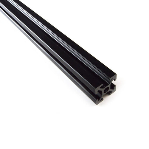 Black Aluminum Extrusion 20x20mm Square, 500mm (4pk)