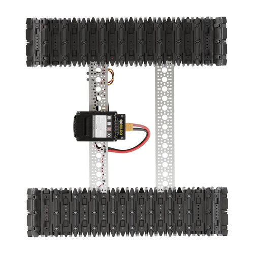 Bravo RC Tank Track Chassis (Grouser Paddles, 25lb Payload, 4Mph)