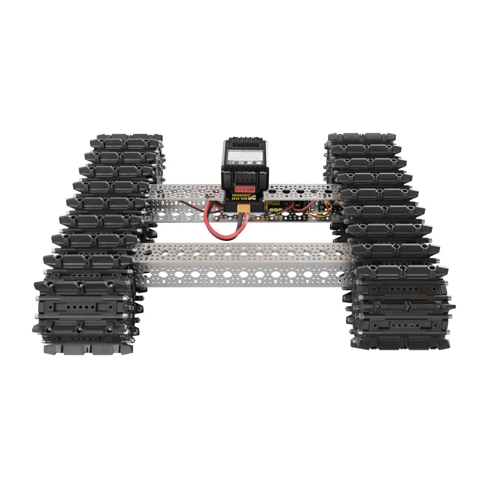 Bravo RC Tank Track Chassis (Grouser Paddles, 25lb Payload, 4Mph)