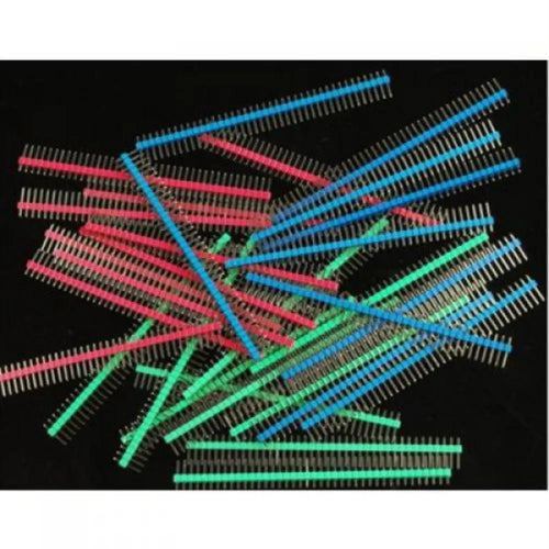 Break Away Red Headers 40 Pins Straight (10pk)