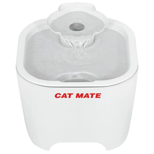 Cat Mate Shell Pet Fountain, White EU (100 fl.oz)