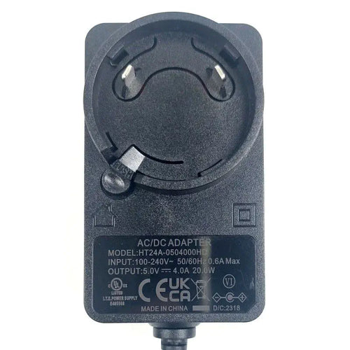 Cytron 5V 4A DC Jack 2.1mm Universal Power Adapter (UK-EU-US Plug)