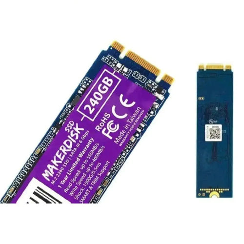 Cytron M.2 2280 MakerDisk SATA III SSD w/ Raspberry Pi OS 240GB