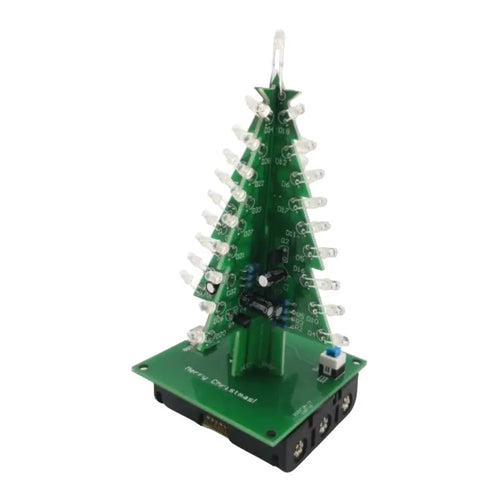 Dagu 3D Christmas Tree DIY Electronic LED Kit w/ Red/Green/Yellow Flash Circuit