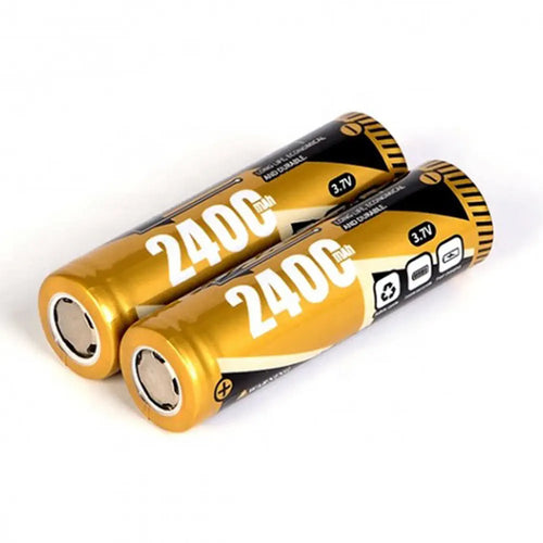 2-pack Li-ion 18650 Batteries 2400mah, 3.7V