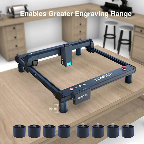 LONGER Laser B1 Laser Engraver heightened support feet