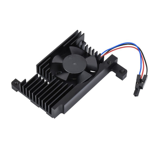 Waveshare Dedicated All-In-One Aluminum Alloy Cooling Fan for RPi 4B w/ Adapter V2