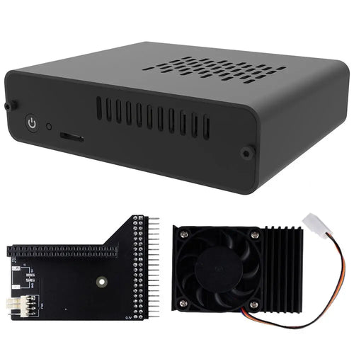 DeskPi Jetson Nano Aluminum Case w/ PWM Fan for Jetson Nano Developer Kit