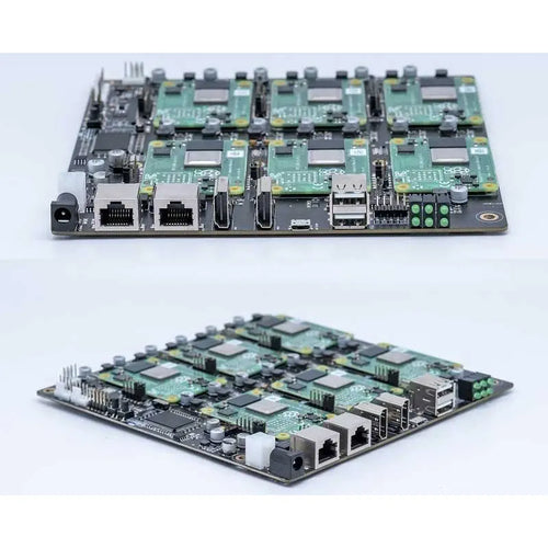 DeskPi Super6C Mini-ITX Cluster Board for Raspberry Pi CM4 6 RPi CM4 Slots (US)