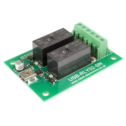 Devantech 2x16A USB Relay USB-RLY02-SN