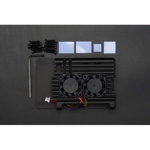 DFRobot Dual Fans Metal Case for Raspberry Pi 5 Single Board Computer