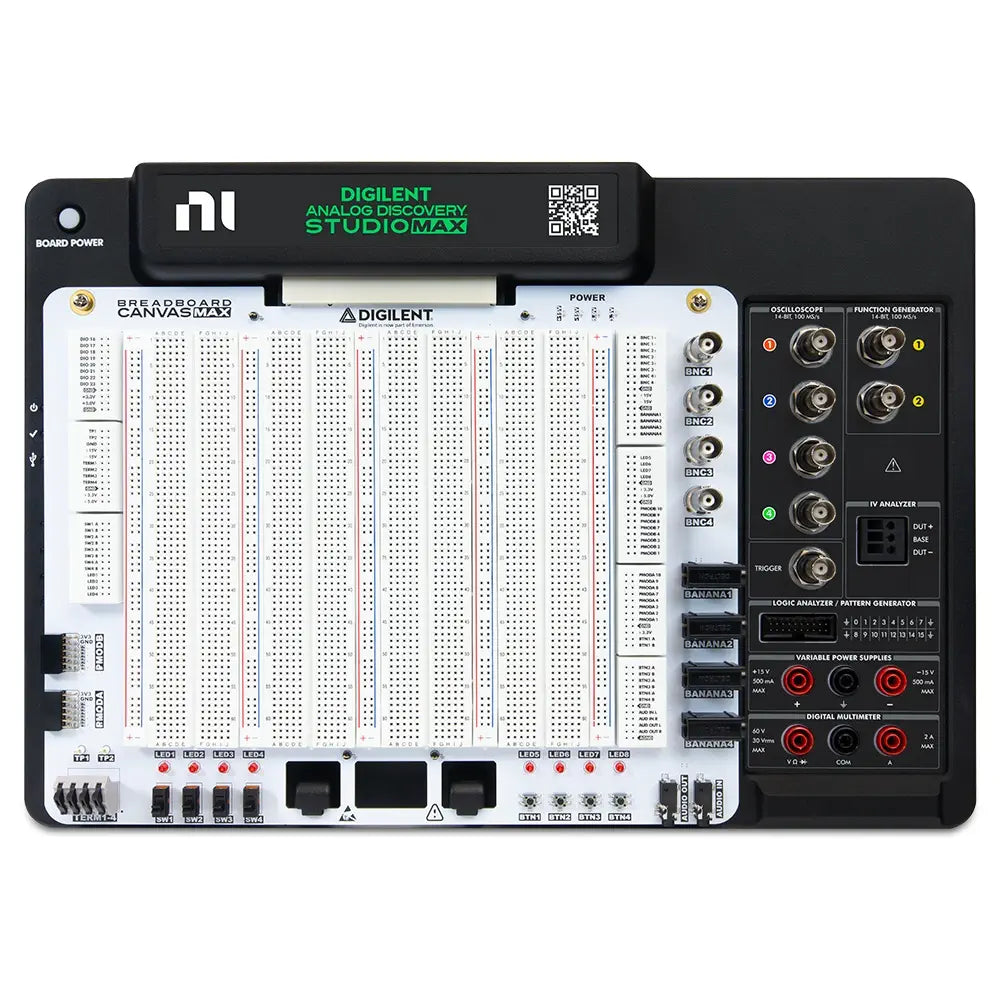 Digilent Analog Discovery Studio Max: Multi-Instrument Lab for Engineering Experimentation (Device only)