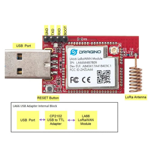 Dragino LA66 USB LoRaWAN Adapter (EU868)