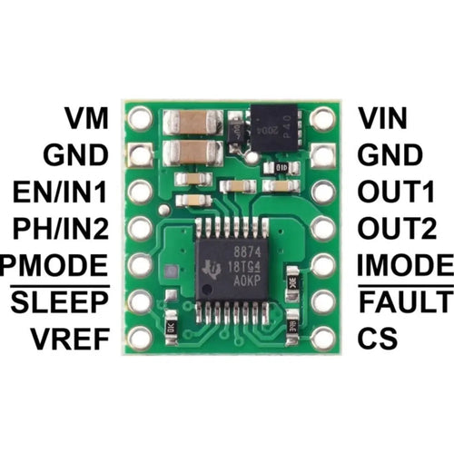 Pololu DRV8874 Single Brushed DC Motor Driver Carrier