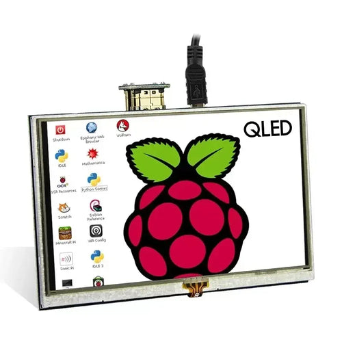 Elecrow 5in QLED Quantum Dot Resistive Touch Display 800x480 for RPi B+/2B/3B/4B