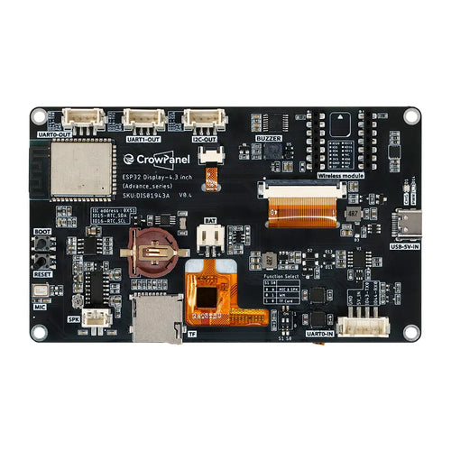 Elecrow CrowPanel Advance 4.3 HMI ESP32 800x480 AI Display IPS Touch Screen