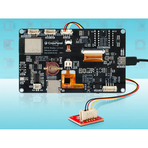 Elecrow CrowPanel Advance 4.3 HMI ESP32 800x480 AI Display IPS Touch Screen