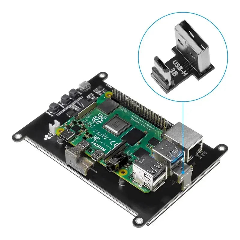 USB to Micro USB Connector for Raspberry Pi Screen (RPi 3B) - RobotShop