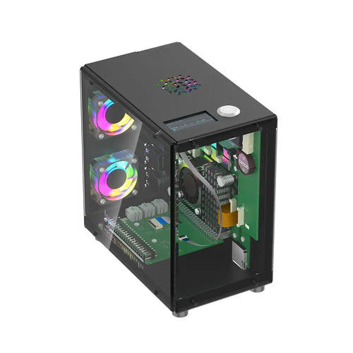 Elecrow Mini PC Case w/ 1.3” OLED Screen for Raspberry Pi 5