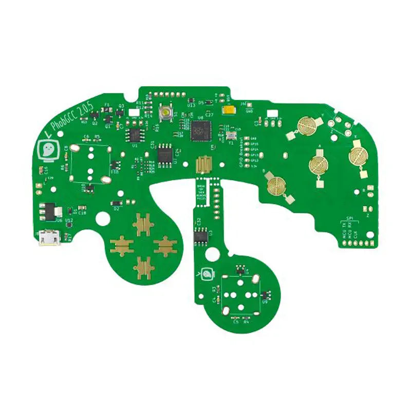 Elecrow PhobGCC v2.0.5 Gamecube Controller Motherboard - Green w/ Black Handle Shell