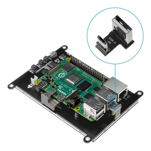USB to Micro-USB Connector for Raspberry Pi Screen (RPi 4B)