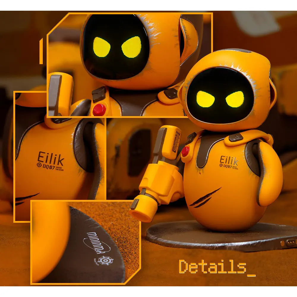 Energize Lab Eilik-DQ Little Companion Bot (Yellow-Orange) - RobotShop