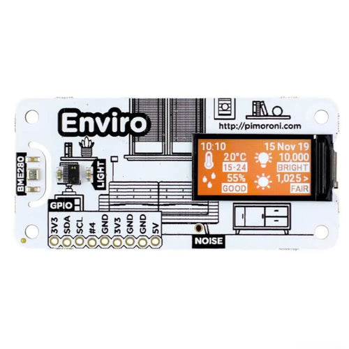 Environmental Monitoring Board Enviro for Raspberry Pi