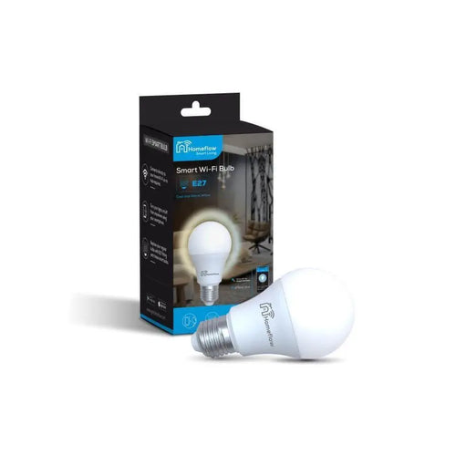 Homeflow WiFi Smart Light Bulb E27 9W Cold White