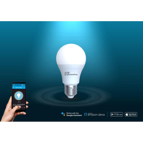 Homeflow WiFi Smart Light Bulb E27 9W Cold White