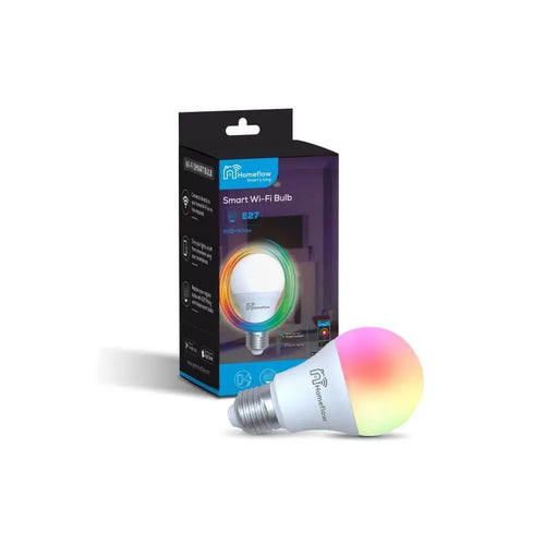 Homeflow WiFi Smart Light Bulb E27 9W RGB + Cold White