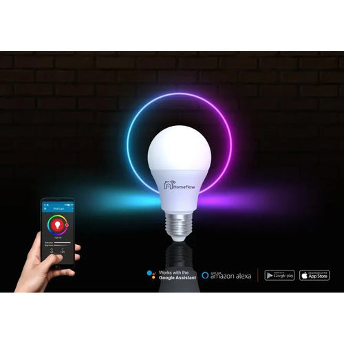 Homeflow WiFi Smart Light Bulb E27 9W RGB + Cold White