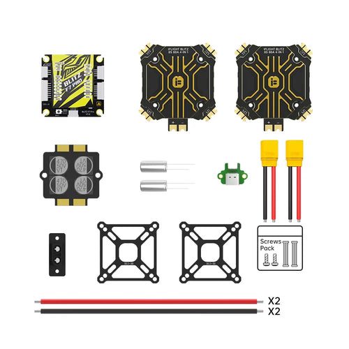 iFlight BLITZ F7 Pro Combo Set (E80 Pro 4-IN-1 ESC*2) (w/o CNC Alum Cover）