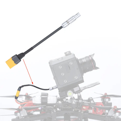 iFlight Taurus X8 XT60H-Male to Z CAM E2 Power Cable (4 Holes)