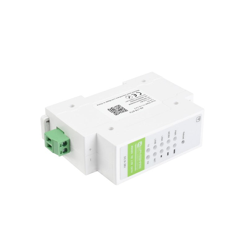 Waveshare Industrial 4G DTU, RS485 TO LTE CAT4, DIN Rail-Mount, for EMEA & Asia