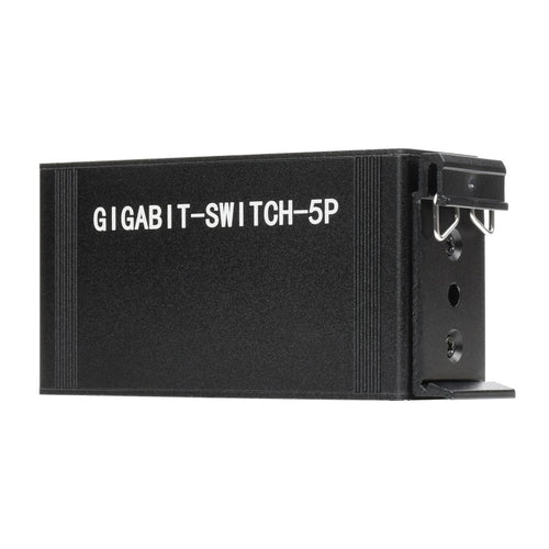 Industrial 5P Gigabit Ethernet Switch, Full-Duplex 10/100/1000M, DIN Rail Mount