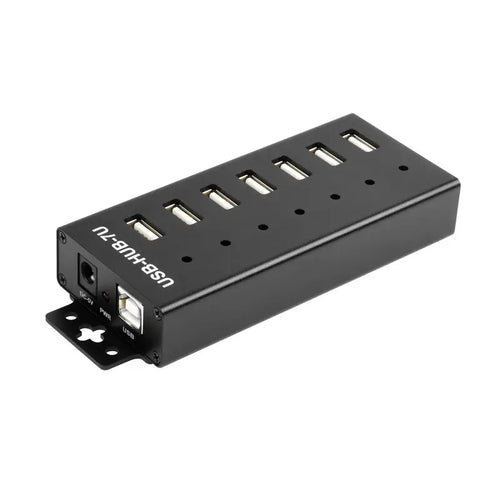 Waveshare Industrial Grade USB HUB, 7x USB 2.0 Ports (EU Plug)