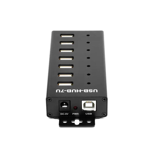 Waveshare Industrial Grade USB HUB, 7x USB 2.0 Ports (EU Plug)