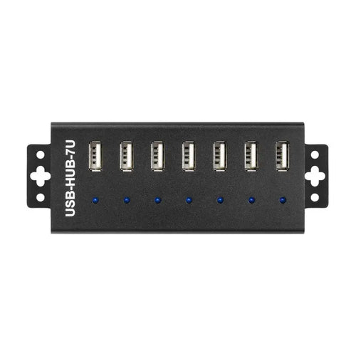 Waveshare Industrial Grade USB HUB, 7x USB 2.0 Ports (EU Plug)