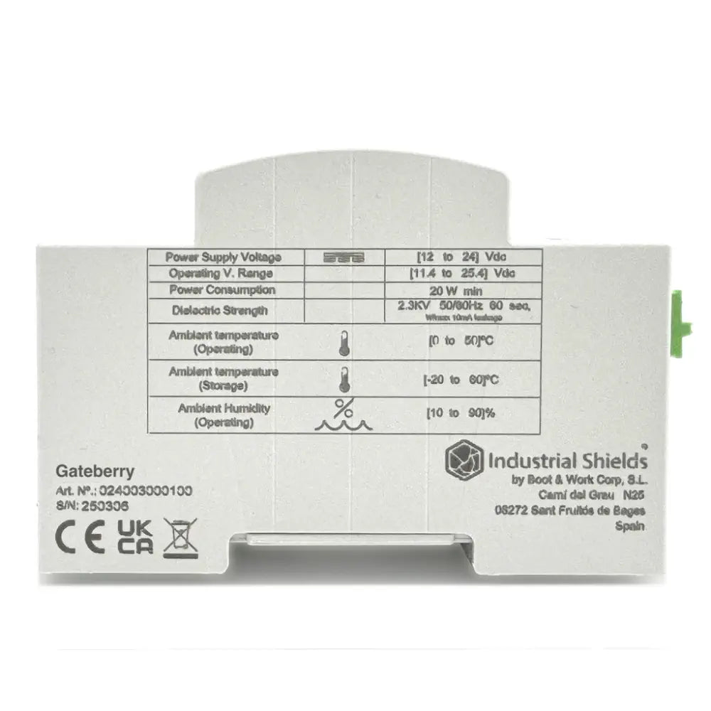 Industrial Shields GateBerry PI - Raspberry PI 4 - 8GB RAM