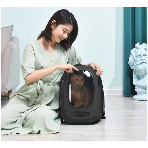 Instachew Trekpod Smart Pet Carrier - White (App-Enabled)