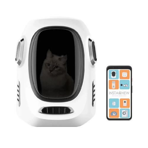 Instachew Trekpod Smart Pet Carrier - White (App-Enabled)