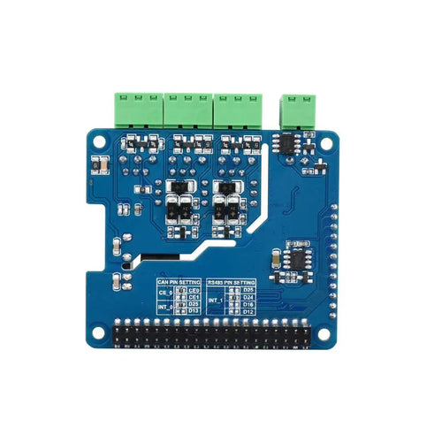 Waveshare Isolated RS485 CAN HAT B for Raspberry Pi, 2Ch RS485 & 1Ch CAN