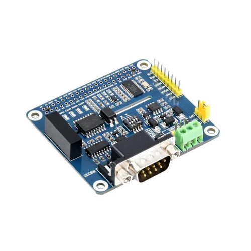 Isolated RS485 RS232 Expansion HAT for Raspberry Pi, SPI Control