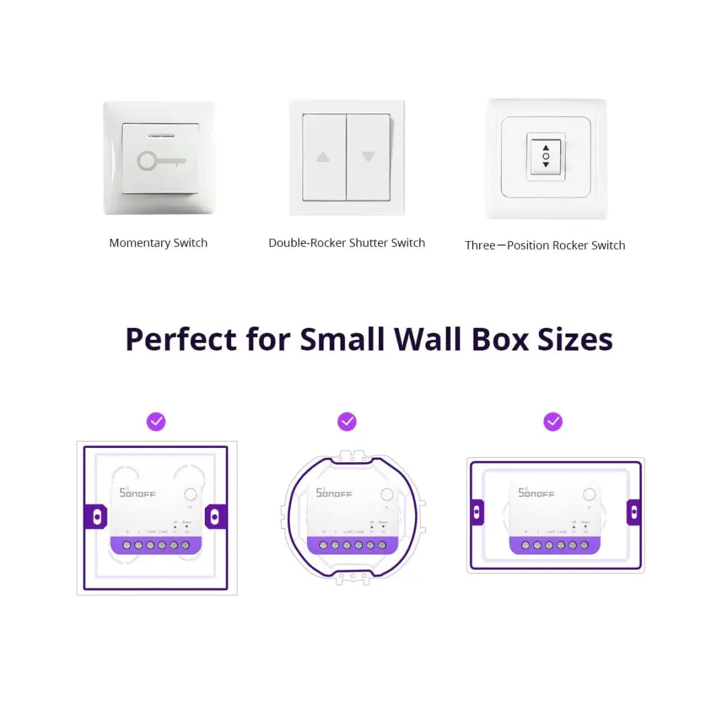 iTead Studio SONOFF MINI-RBS Smart Roller Shutter Switch (2-Pack)